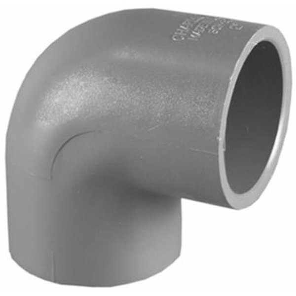 Charlotte Pipe And Foundry Charlotte Pipe PVC 08300 2000HA 2 in. PVC Schedule 80 90 & degree. Elbow; Slip x Slip; Gray 649282